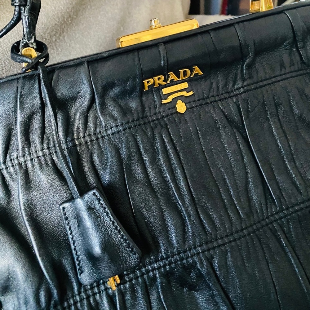 Black Prada Gaufre Bag